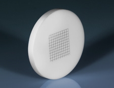 27mm Diameter, White Ivory Glass Index Grid Reticle Target, #58-772