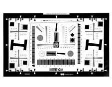 1X - Enhanced I3A/ISO 12233 Digital Camera Resolution Test Chart, #58-940